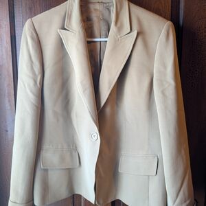 Vintage 80/90s Women's Blazer Beige L/XL